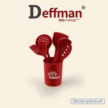 硅胶锅铲家用不粘锅炒菜铲子食品级耐高温汤勺漏勺煎铲厨具套装