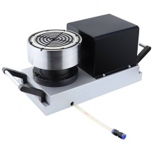 高精度旋转真空磁盘电动圆磁台圆形吸盘精密磨床微调工作台可调速